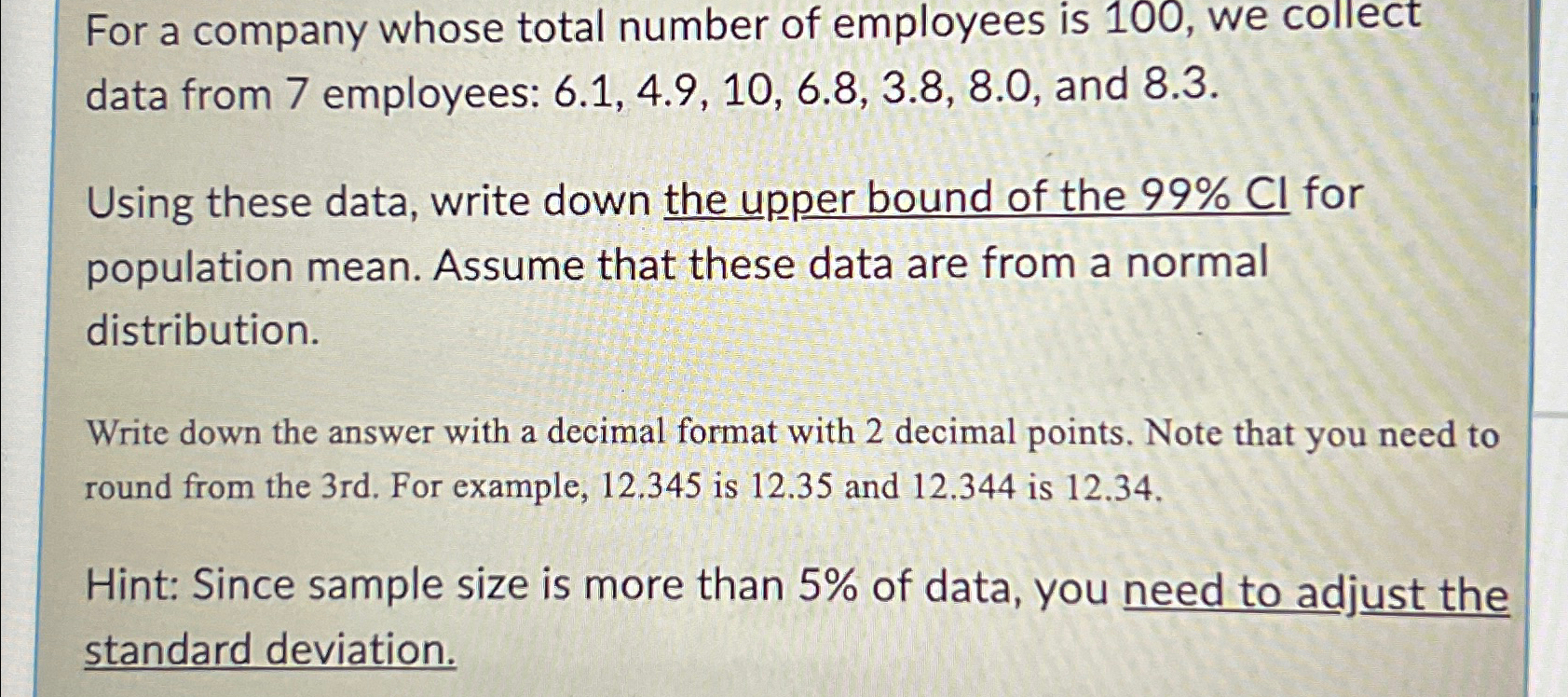 Solved For a company whose total number of employees is | Chegg.com