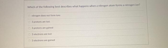 Solved Which of the following best describes what happens | Chegg.com