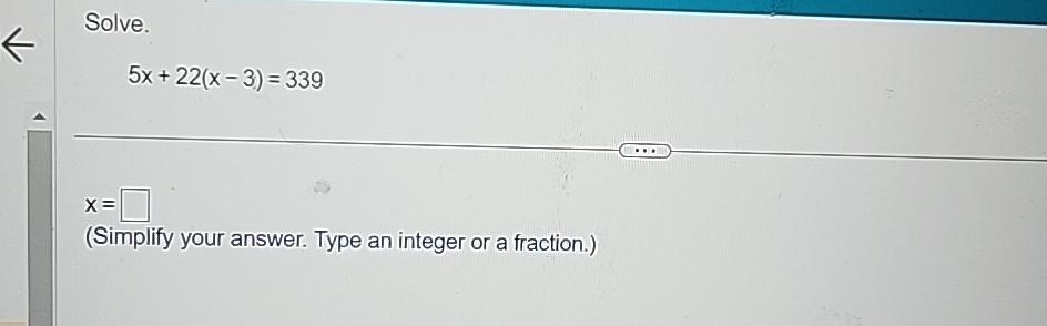 3 5x 22 28 answer