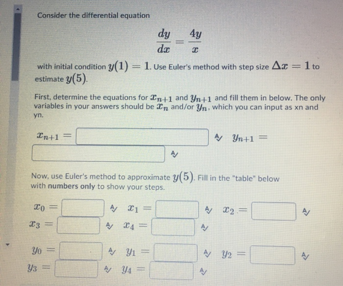 Solved Consider the differential equation dy 4y dec with | Chegg.com