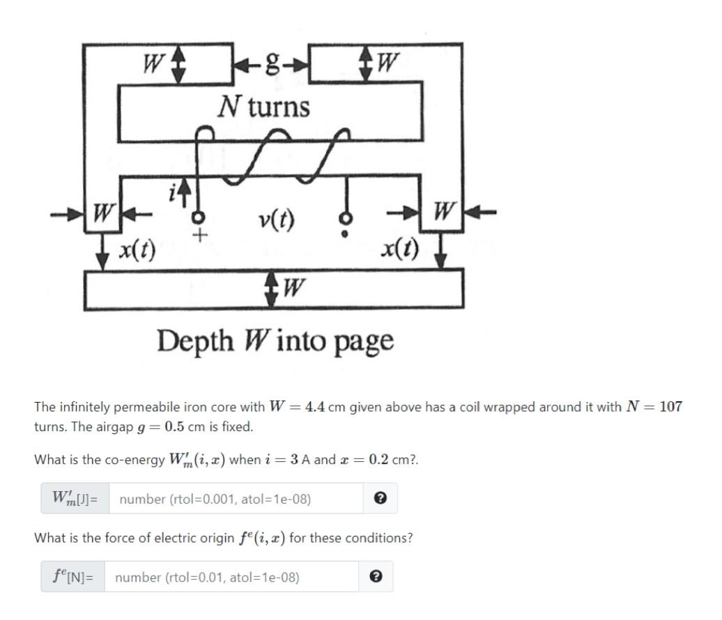 W 8 8 Ew N Turns L W In W V T X T W Depth W Chegg Com