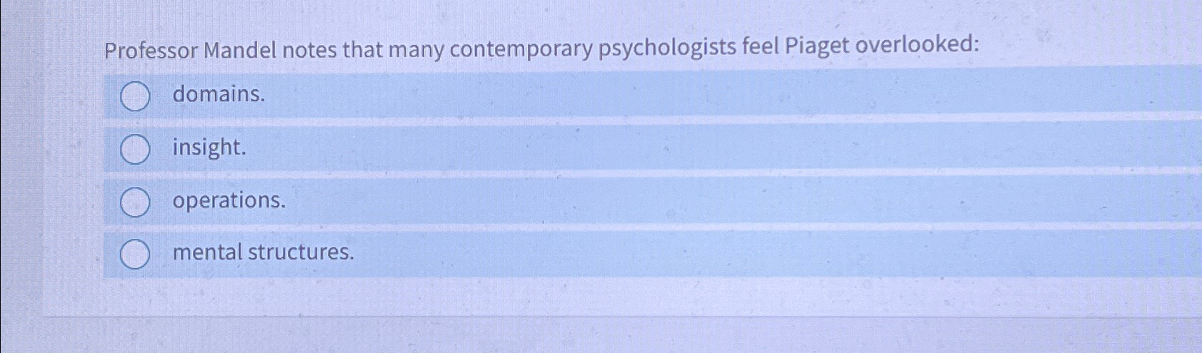 Solved Professor Mandel notes that many contemporary Chegg