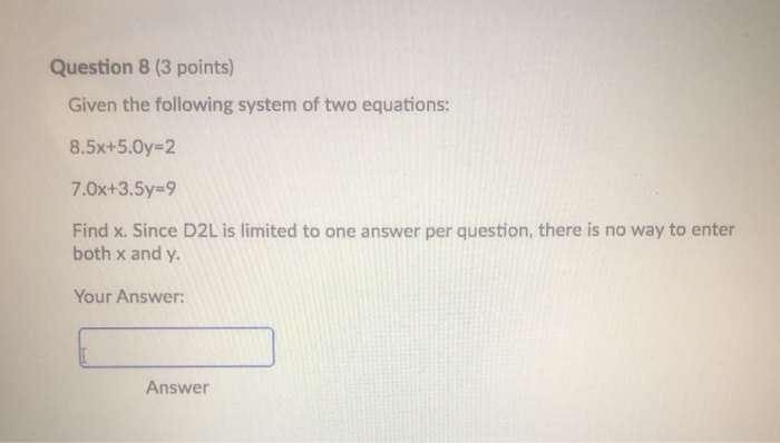 Solved Answer 3 Question 4 (2 points) Given: c=10.2; Theta | Chegg.com