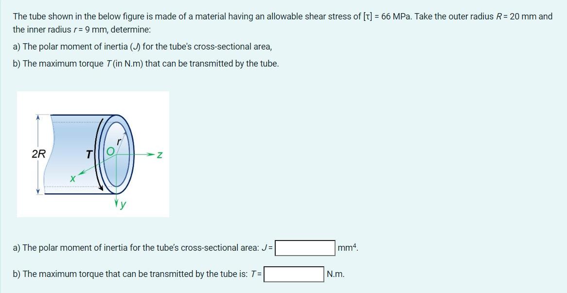 Solved The solid shaft shown in the below figure is made of | Chegg.com