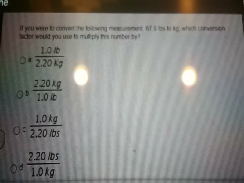 Solved Ne If You Were To Convert The Following Measurement Chegg Com