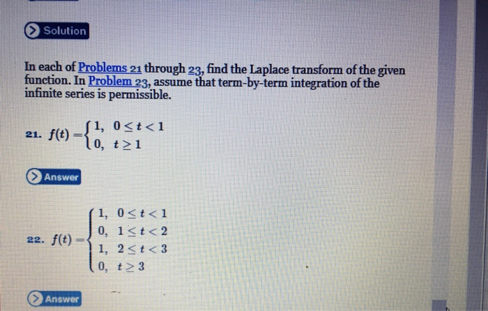 Solved Solution In each of Problems 21 through 23, find the | Chegg.com