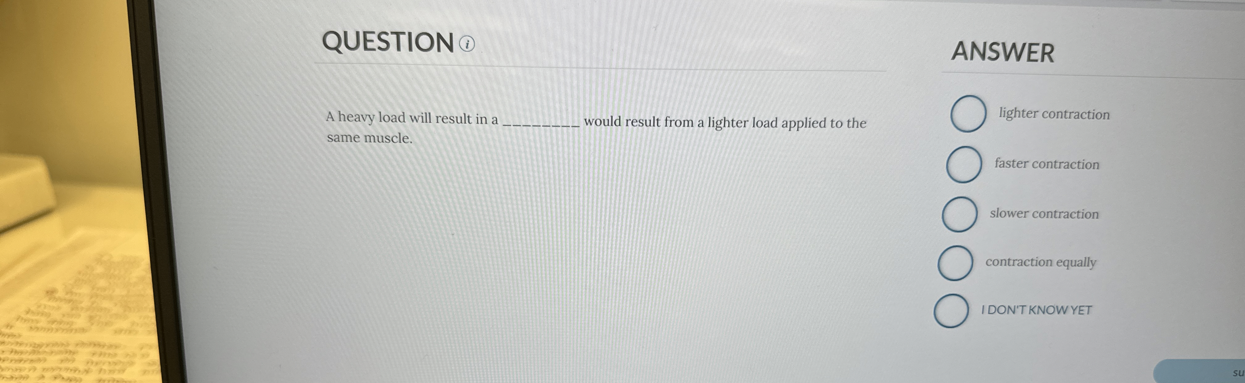 Solved QUESTION(i)ANSWERA heavy load will result in a | Chegg.com