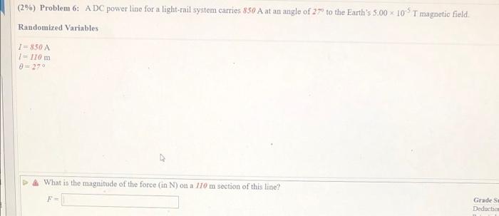 Solved (2%) Problem 6: A DC power line for a light-rail | Chegg.com