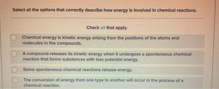 Solved Select All The Options That Correctly Describe How | Chegg.com Solved Select All The Options That Correctly Describe How | Chegg.com