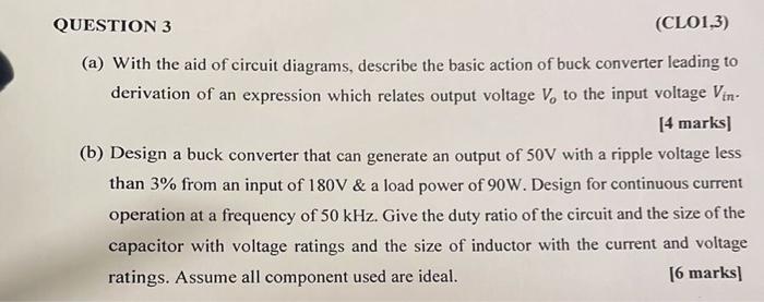 Solved QUESTION 3 (a) With the aid of circuit diagrams, | Chegg.com