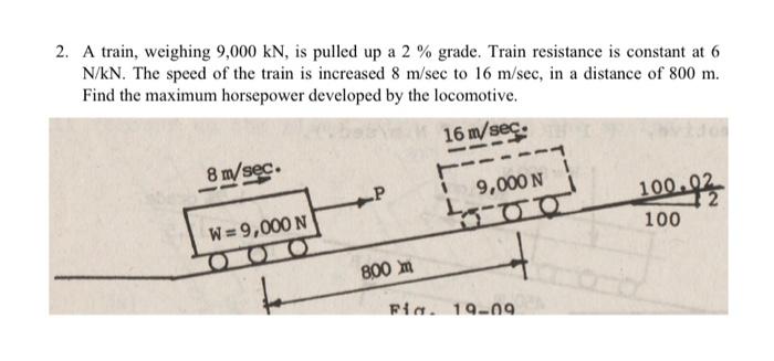 solved-2-a-train-weighing-9-000-kn-is-pulled-up-a-2-chegg