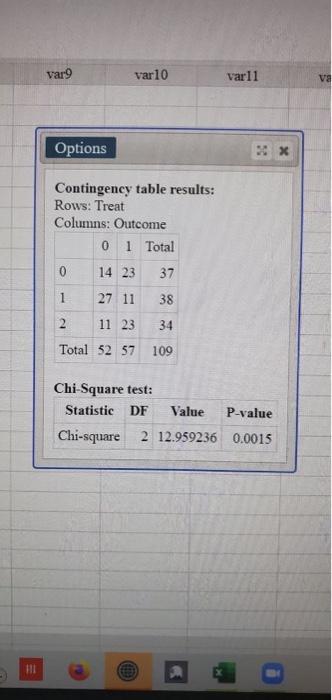 Solved var9 var 10 var 11 va Options Contingency table | Chegg.com