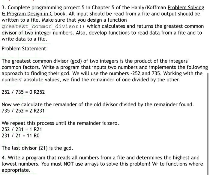 Solved Write a program that completes the following | Chegg.com