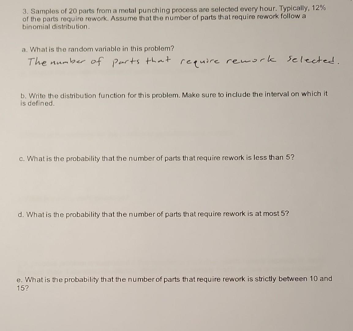 Solved I'm really just stuck on what the distribution | Chegg.com