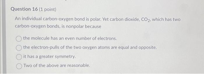 Carbon Oxygen Bonds Simpler Than You Think - h245e7n