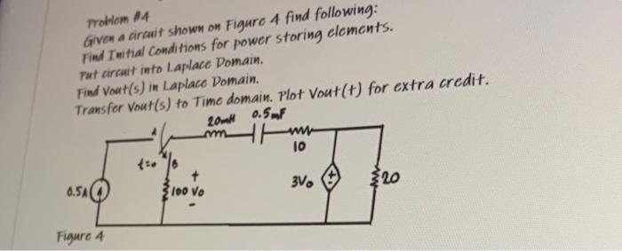 Solved Problem A4 Given A Circuit Shown On Figure 4 Find | Chegg.com