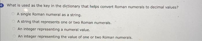 Solved What is used as the key in the dictionary that helps | Chegg.com