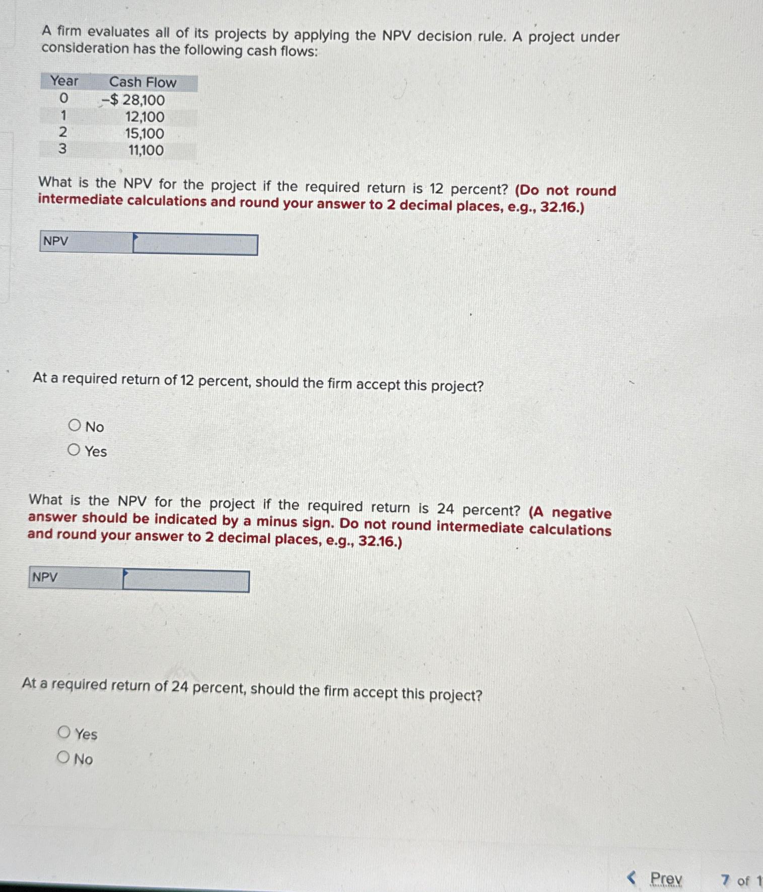 Solved A firm evaluates all of its projects by applying the | Chegg.com