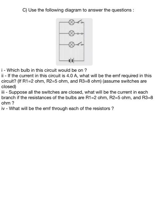 Solved A) Use the following diagram to answer the questions | Chegg.com