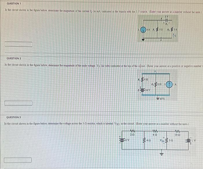 Solved In the circuit shown in the figure below, determine | Chegg.com