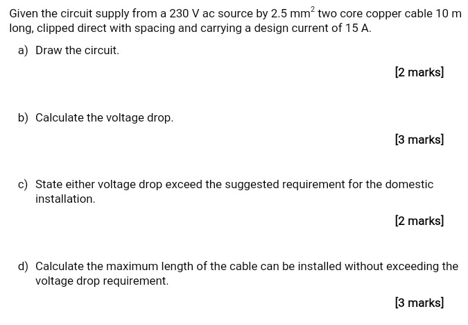 Solved Given the circuit supply from a 230 V ac source by | Chegg.com