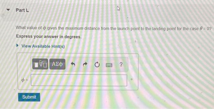 Solved Part 1 What value of gives the maximum distance from | Chegg.com