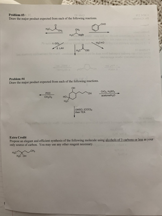 Solved Problem #3 10 Draw the major product expected from | Chegg.com