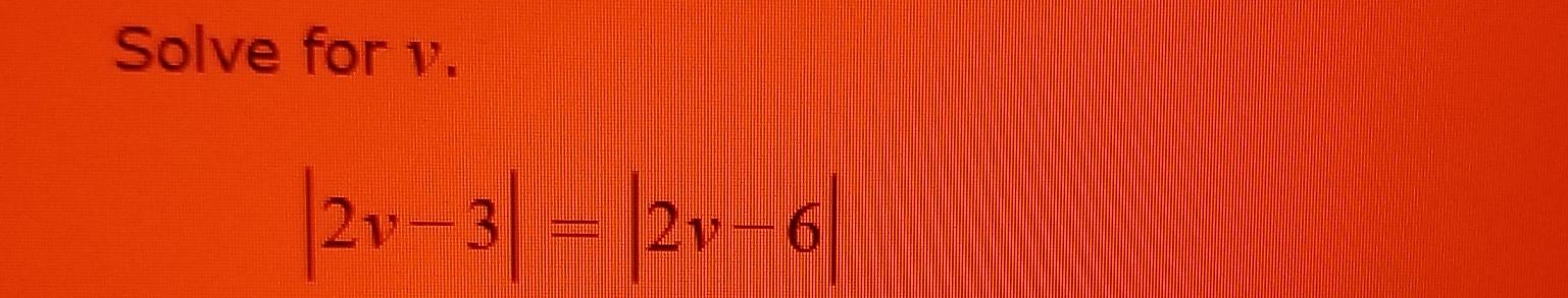 solved-solve-for-v-2v-3-2v-6-chegg