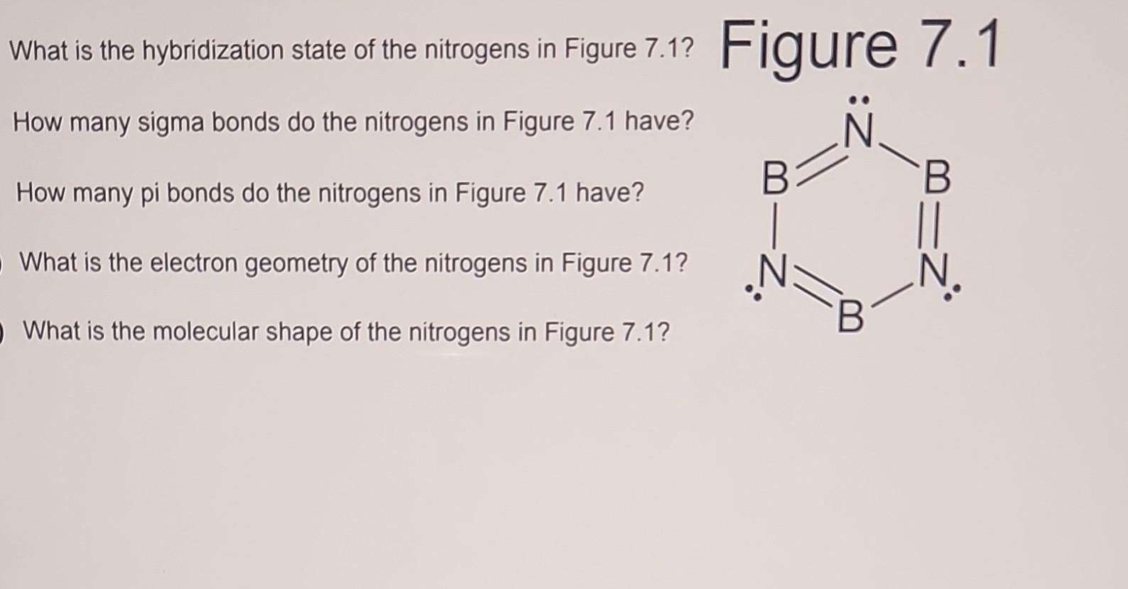 Solved What is the hybridization state of the nitrogens in | Chegg.com