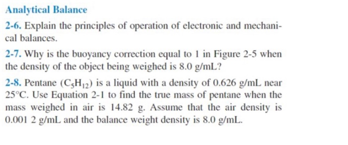 ▷ Weighing of Solids and Liquids