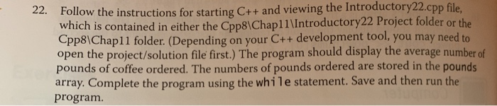 Solved follow the instructions for starting C++ and viewing | Chegg.com