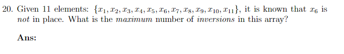 Solved Given 11 ﻿elements: | Chegg.com