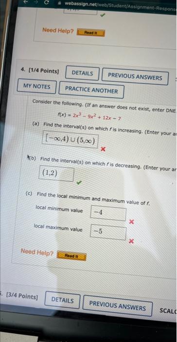 an assignment does not exist for these parameters