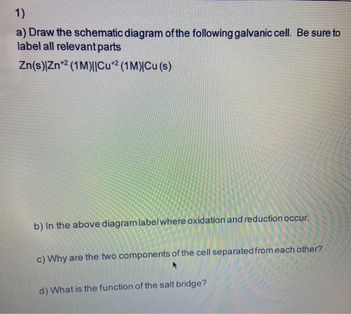 Solved 1) a) Draw the schematic diagram of the following | Chegg.com
