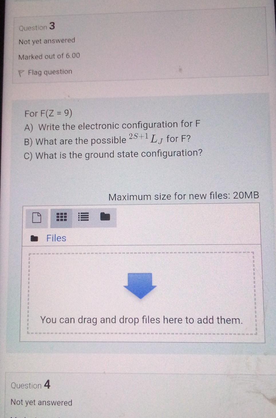 Solved Question 3 Not yet answered Marked out of 6.00 P Flag | Chegg.com