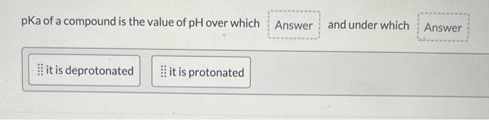 \( \mathrm{pKa} \) of a compound is the value of \( \mathrm{pH} \) over which and under which