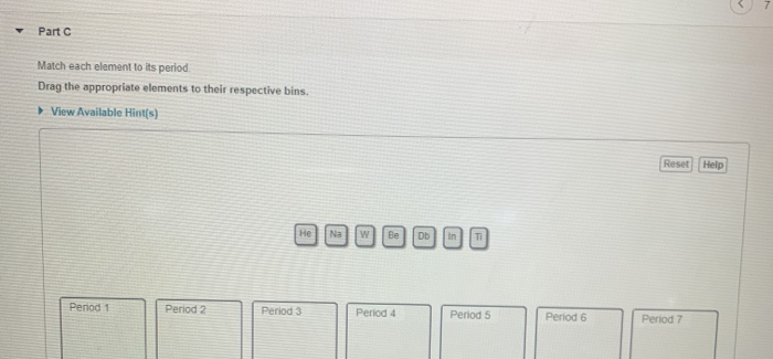 Solved Part A Classify the following elements as main group | Chegg.com