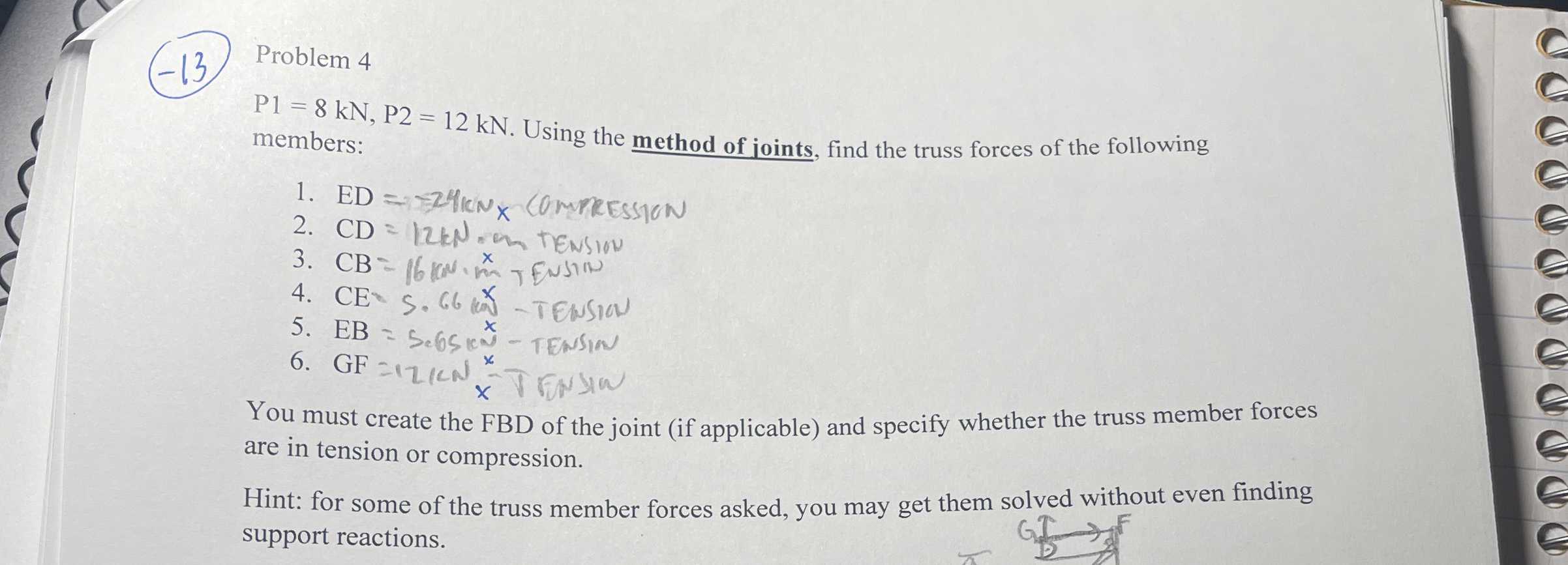 Solved Can you please show the correct steps to solve for | Chegg.com