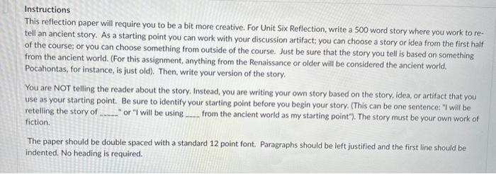 This reflection paper will require you to be a bit | Chegg.com