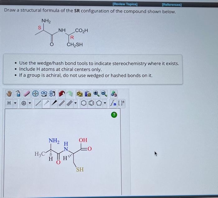 Solved Draw A Structural Formula Of The Sr Configuration Of 6542