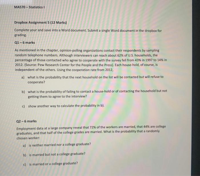 Solved Complete your and save into a Word document. Submit a | Chegg.com