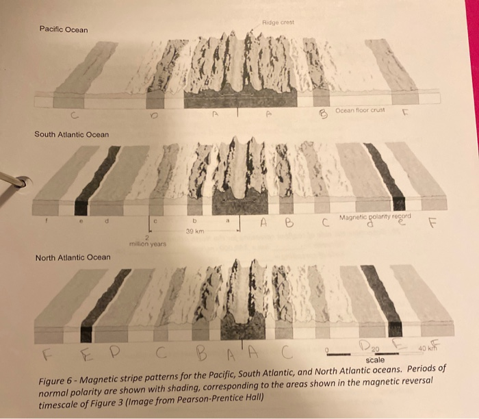 Solved Ridge Crest Pacific Ocean Ocean Floor Crust South