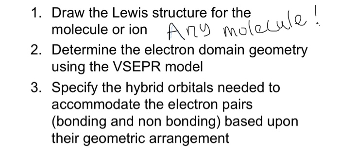 Solved 1. Draw the Lewis structure for the molecule or ion | Chegg.com