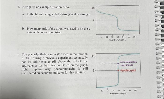 Solved 3. At right is an example titration curve: a. Is the | Chegg.com