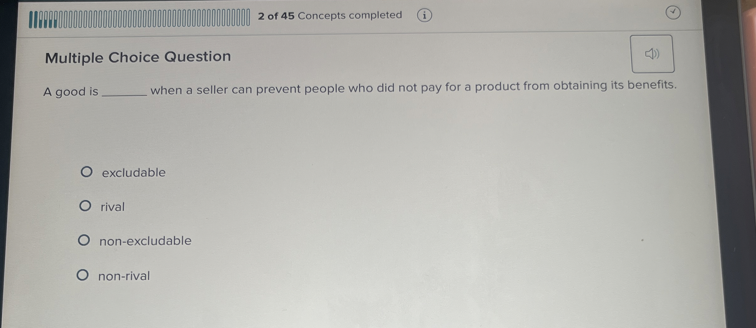 Solved Multiple Choice QuestionA good iswhen a seller can | Chegg.com