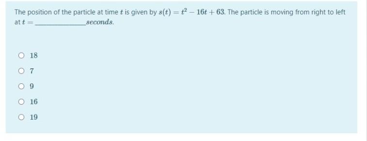 Solved The position of the particle at time t is given by | Chegg.com
