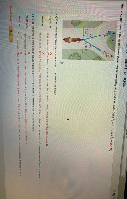 Solved The helicopter view in the figure below shows | Chegg.com