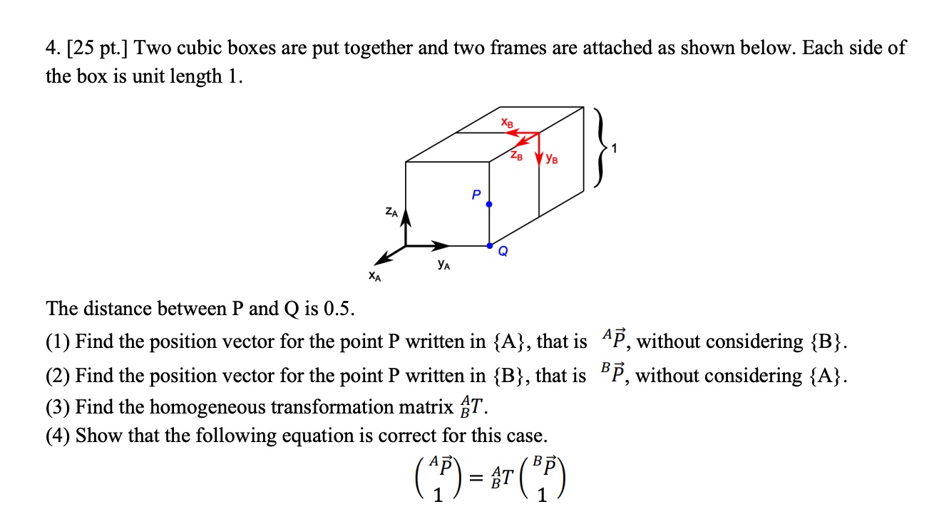 Solved [25 pt.] ﻿Two cubic boxes are put together and two | Chegg.com