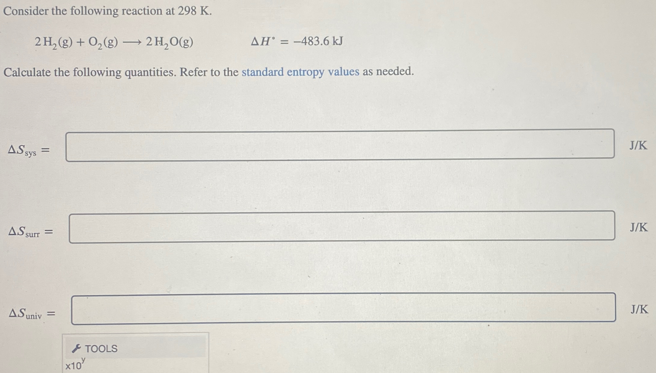 Solved Consider the following reaction at | Chegg.com