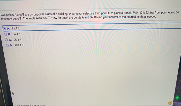 Solved Two points A and B are on opposite sides of a | Chegg.com